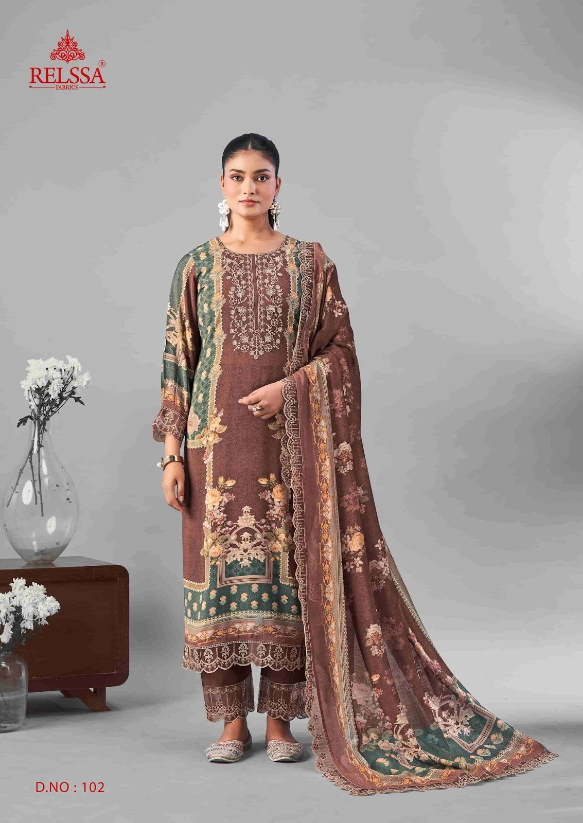 Omber Vol 1 Relssa Fabrics Giza Satin Pakistani Salwar Suits Wholesaler India