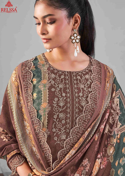 Omber Vol 1 Relssa Fabrics Giza Satin Pakistani Salwar Suits Wholesaler India
