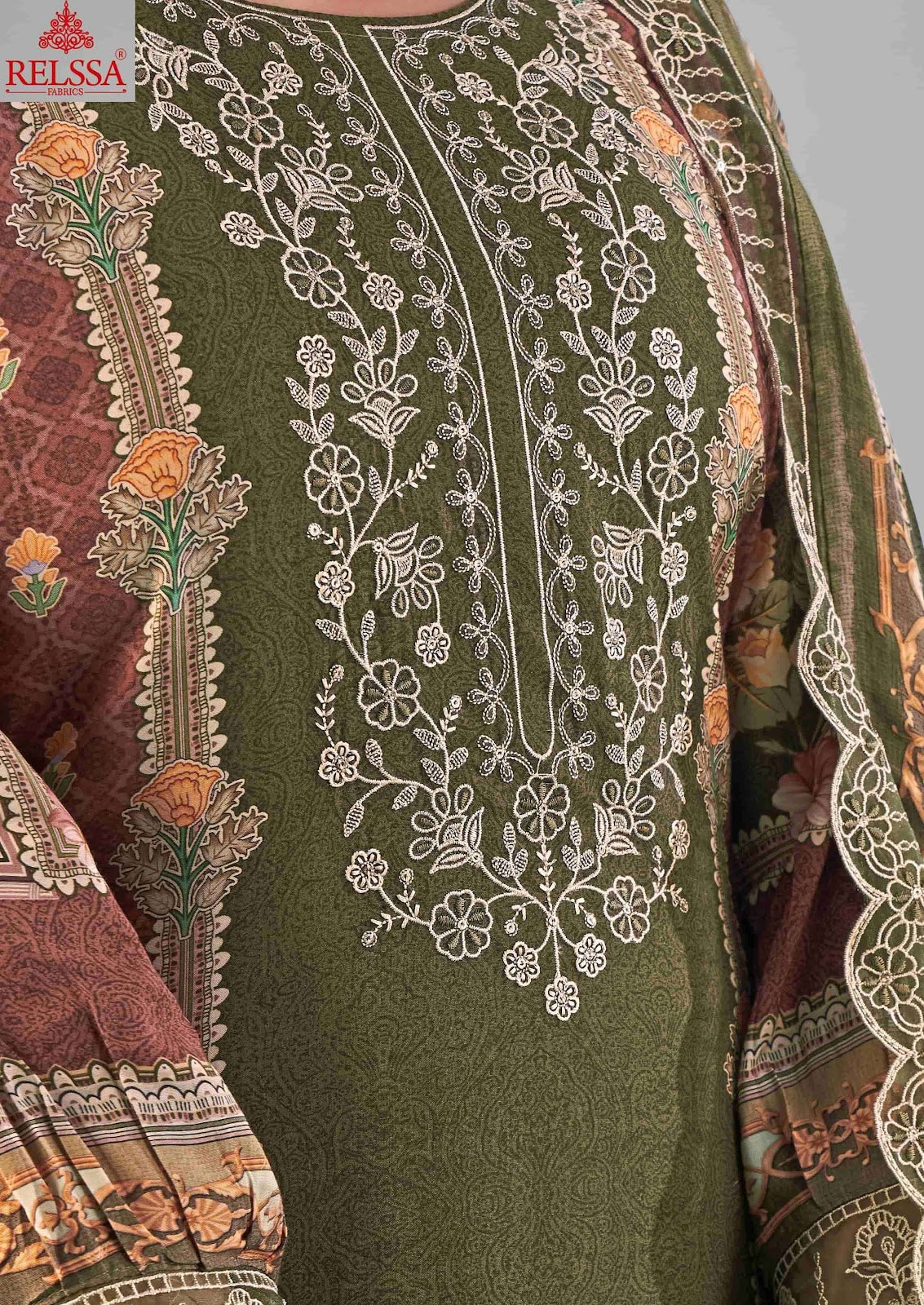 Omber Vol 1 Relssa Fabrics Giza Satin Pakistani Salwar Suits Wholesaler India