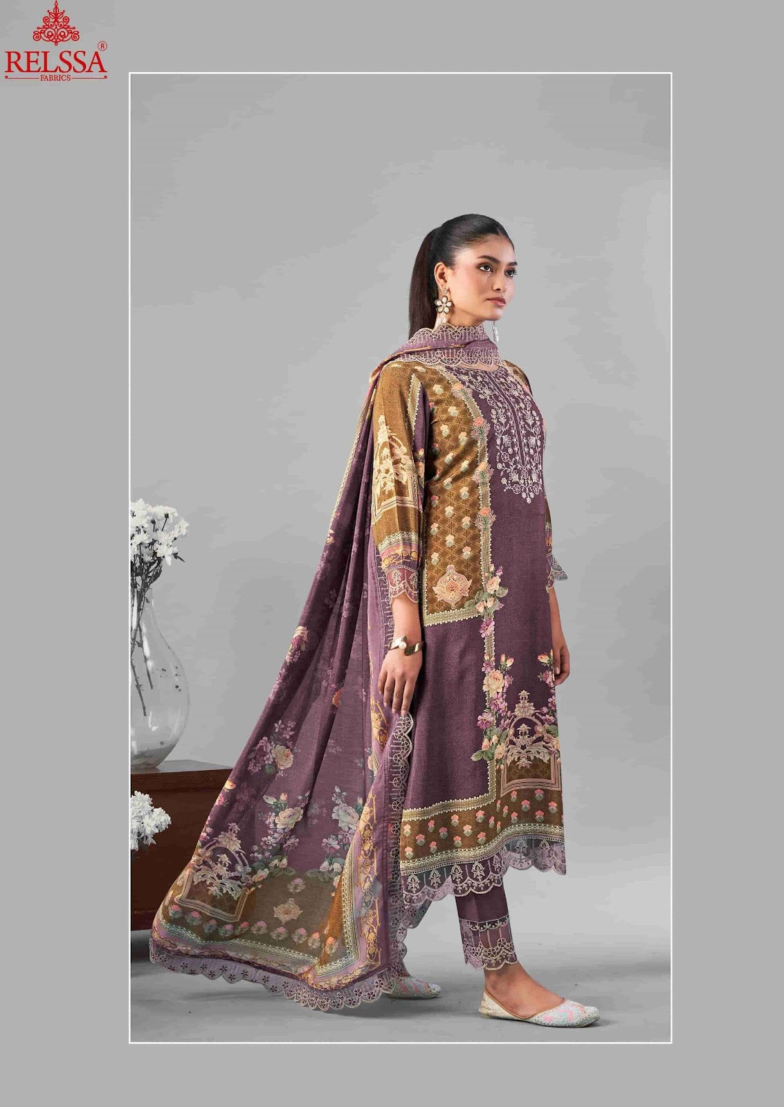 Omber Vol 1 Relssa Fabrics Giza Satin Pakistani Salwar Suits Wholesaler India