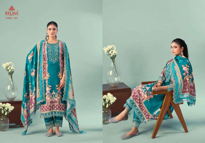 Ombre 3 Relssa Fabrics Cotton Pant Style Suits Exporter Gujarat