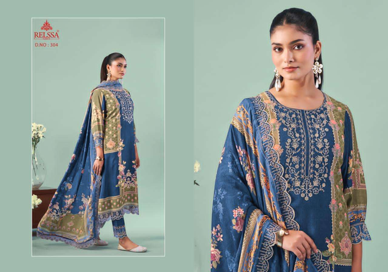Ombre 3 Relssa Fabrics Cotton Pant Style Suits Exporter Gujarat