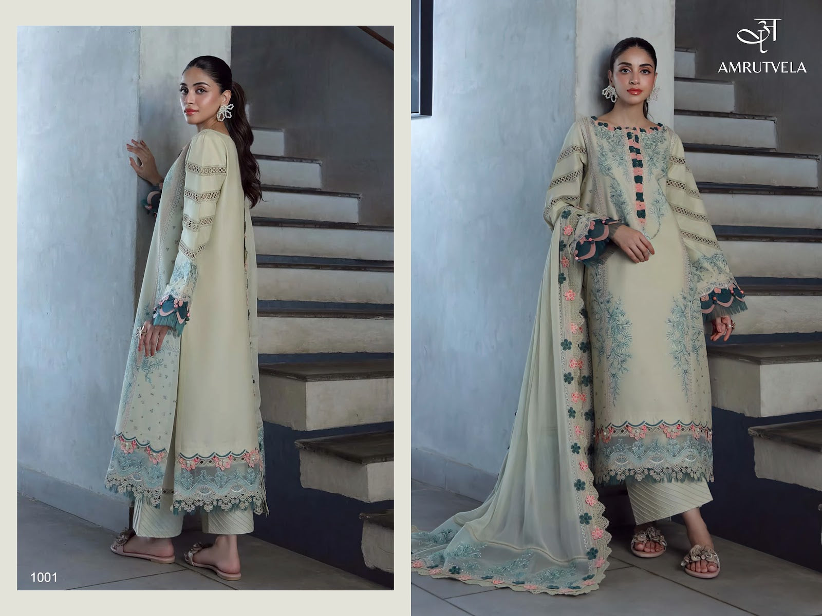 Ombre Classic Amrutvela Cotton Pakistani Salwar Suits Supplier