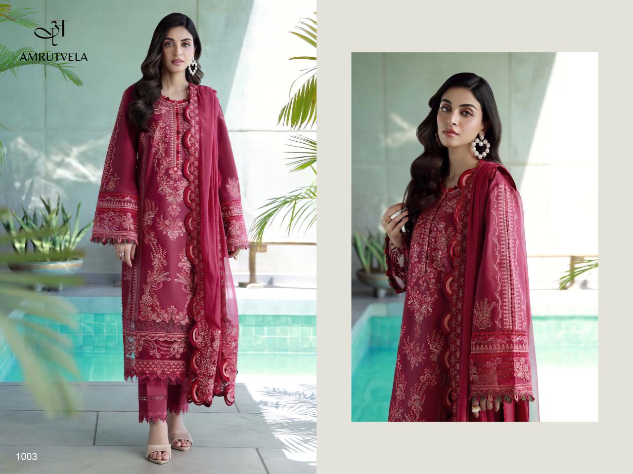 Ombre Classic Amrutvela Cotton Pakistani Salwar Suits Supplier