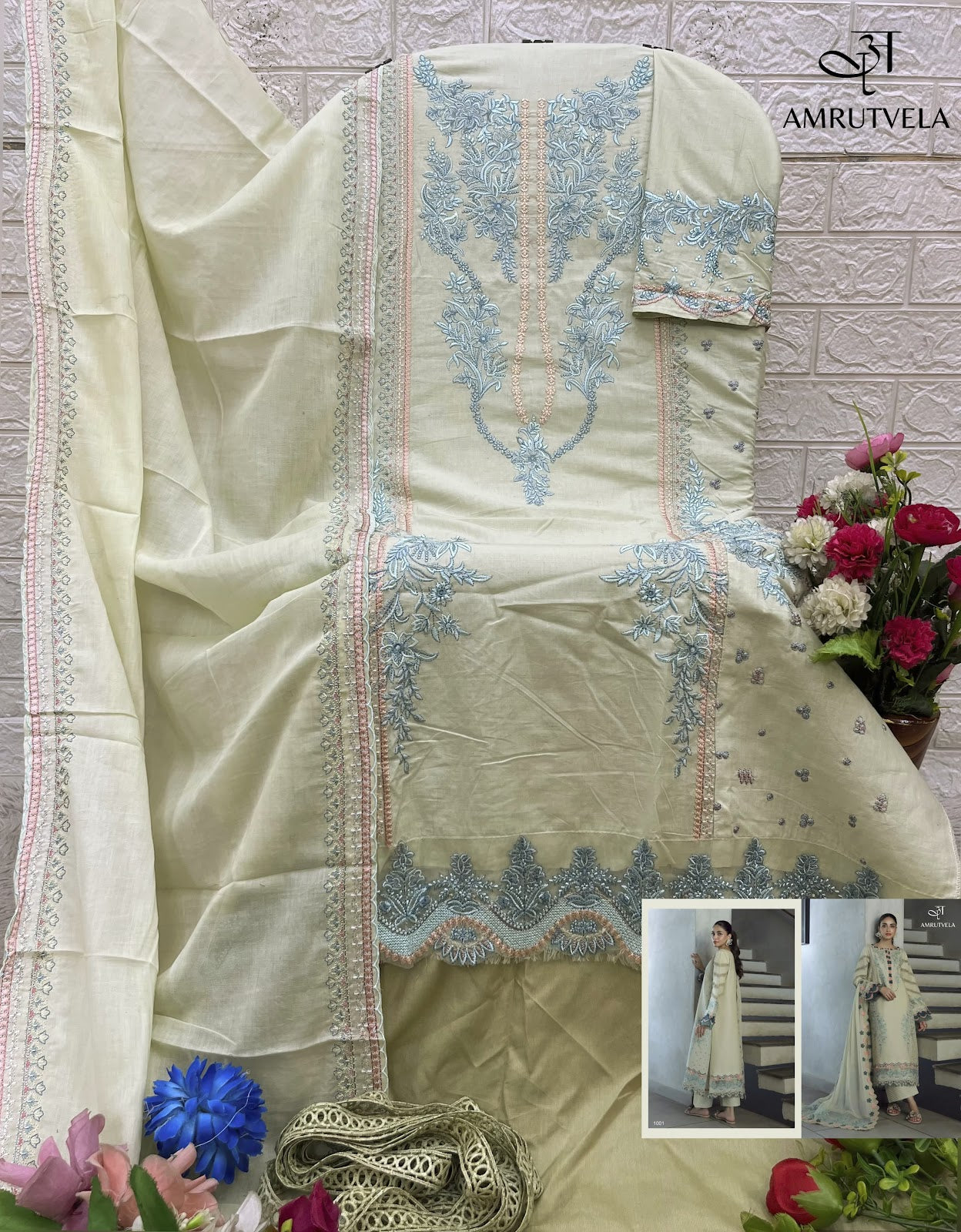 Ombre Classic Amrutvela Cotton Pakistani Salwar Suits Supplier