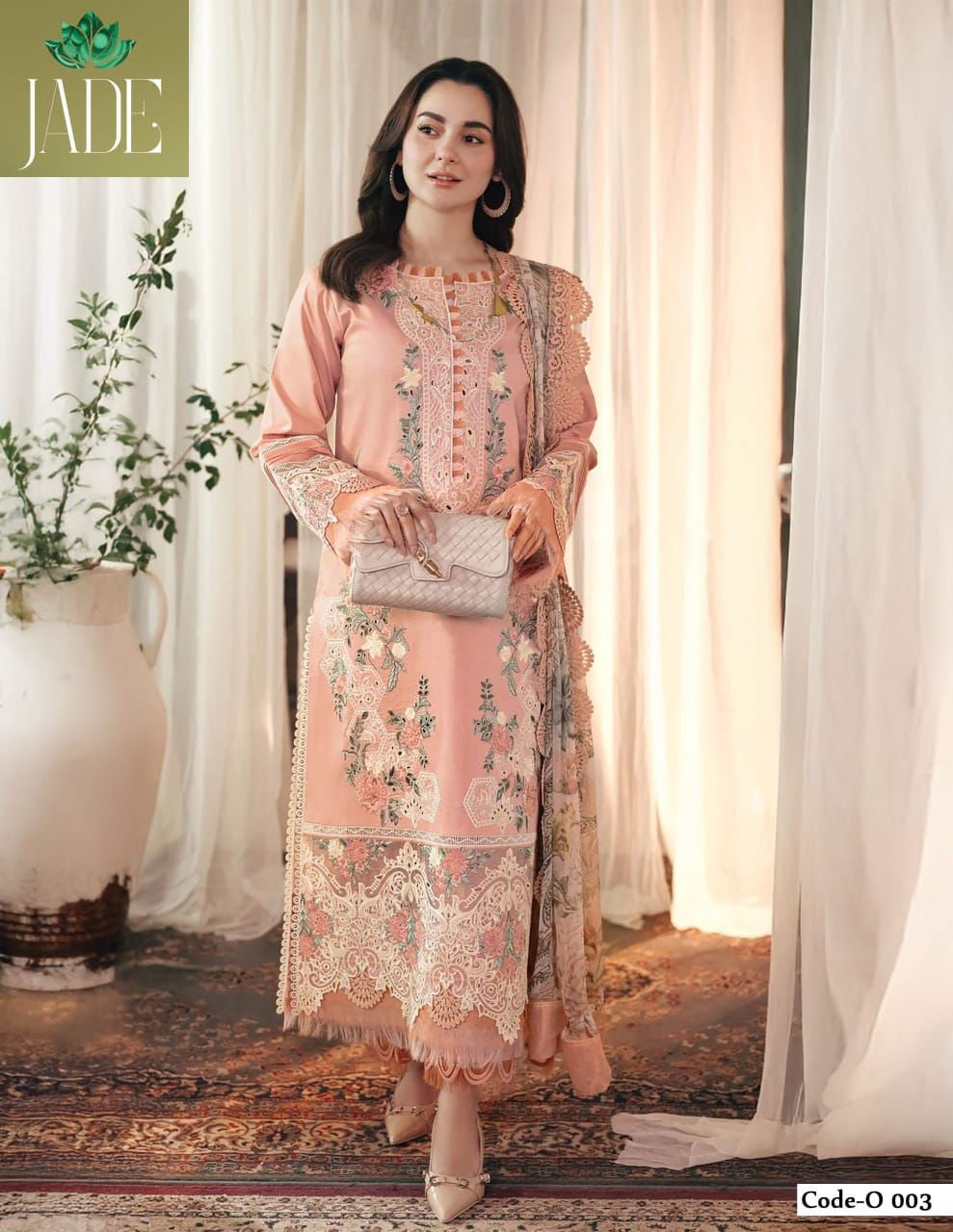 Ombre Intezar Jade Cotton Karachi Salwar Suits Wholesale Price