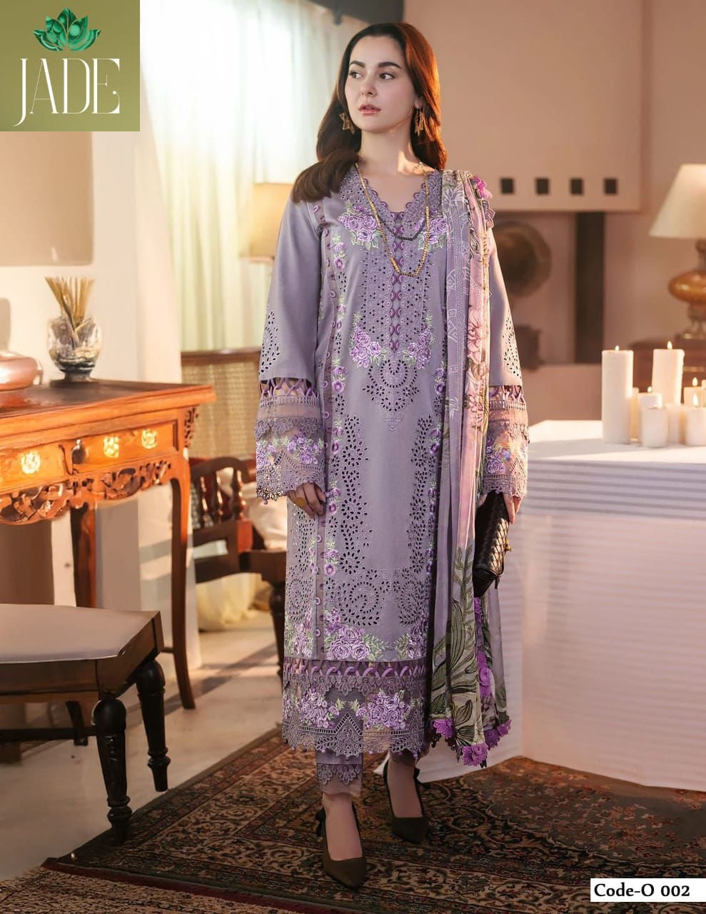Ombre Intezar Jade Cotton Karachi Salwar Suits Wholesale Price
