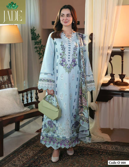 Ombre Intezar Jade Cotton Karachi Salwar Suits Wholesale Price