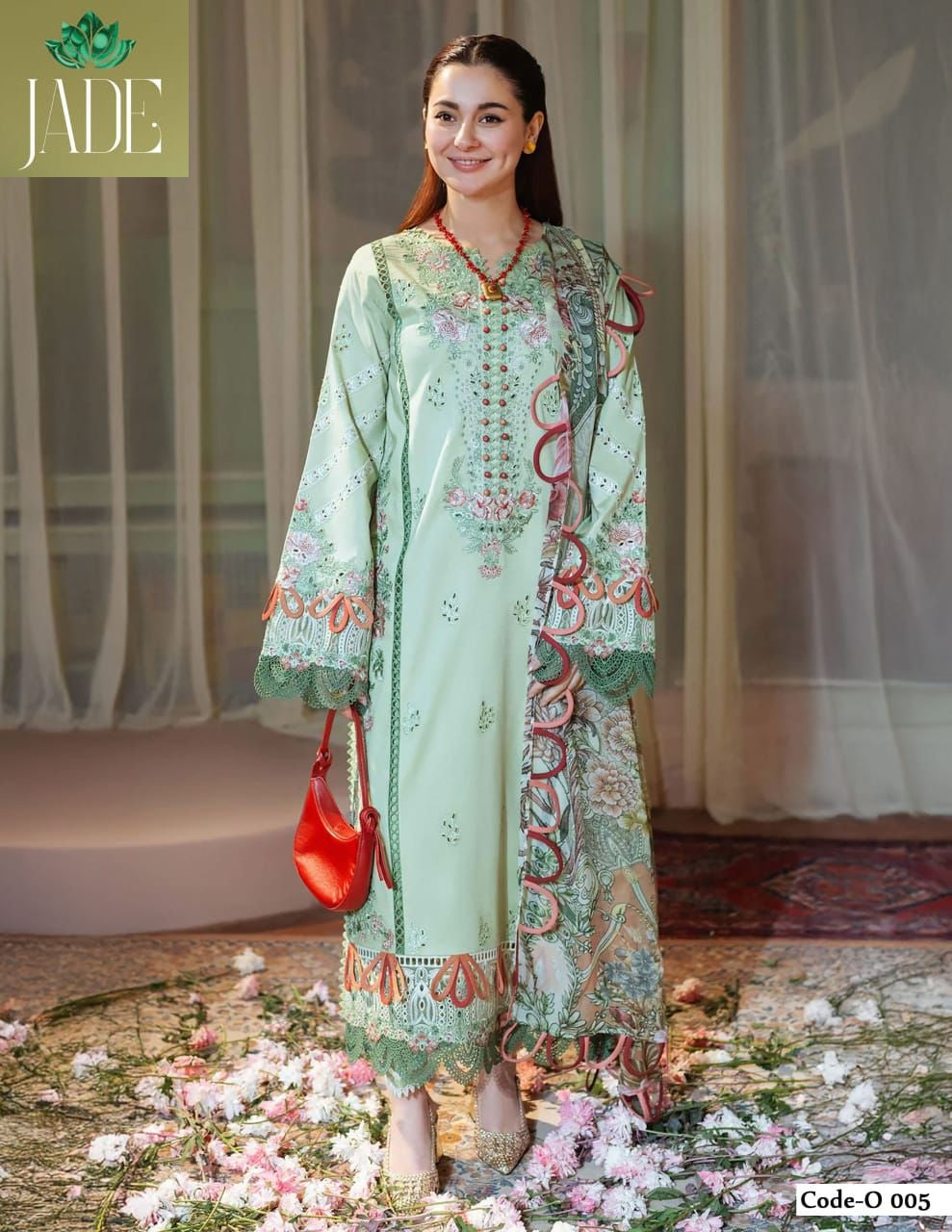 Ombre Intezar Jade Cotton Karachi Salwar Suits Wholesale Price