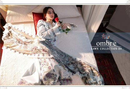 Ombre Lawn Collection 25 Shree Fabs Cotton Pakistani Salwar Suits Wholesale Price