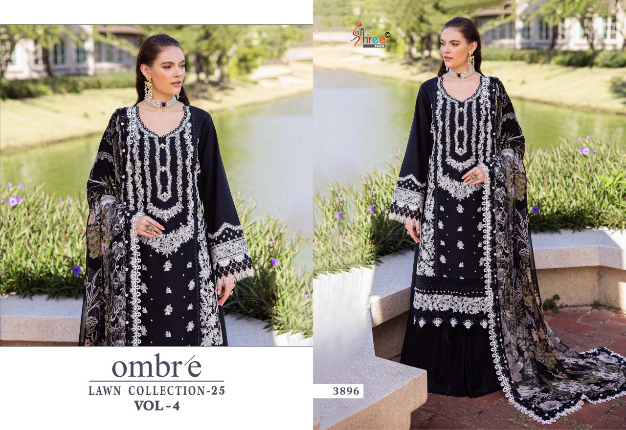 Ombre Lawn Collection 25 Vol-4 Nx Shree Fabs Cotton Pakistani Salwar Suits Wholesale Price