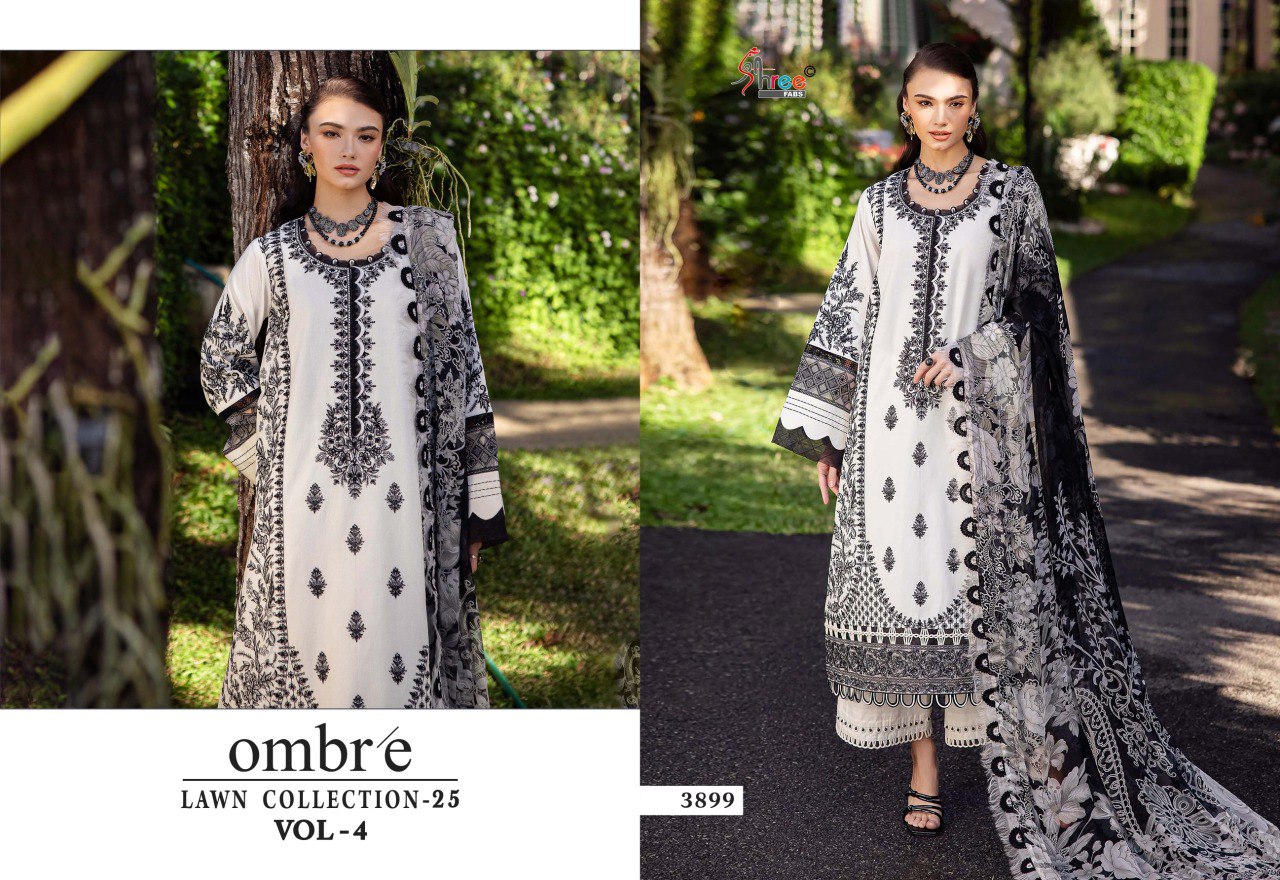 Ombre Lawn Collection 25 Vol-4 Nx Shree Fabs Cotton Pakistani Salwar Suits Wholesale Price