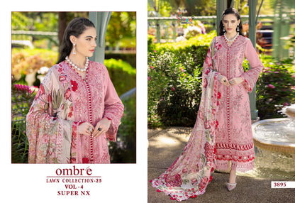 Ombre Lawn Collection 25 Vol 4 Super Nx Shree Fabs Cotton Pakistani Salwar Suits Wholesale Price