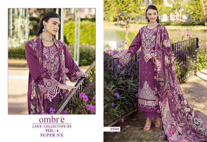 Ombre Lawn Collection 25 Vol 4 Super Nx Shree Fabs Cotton Pakistani Salwar Suits Wholesale Price