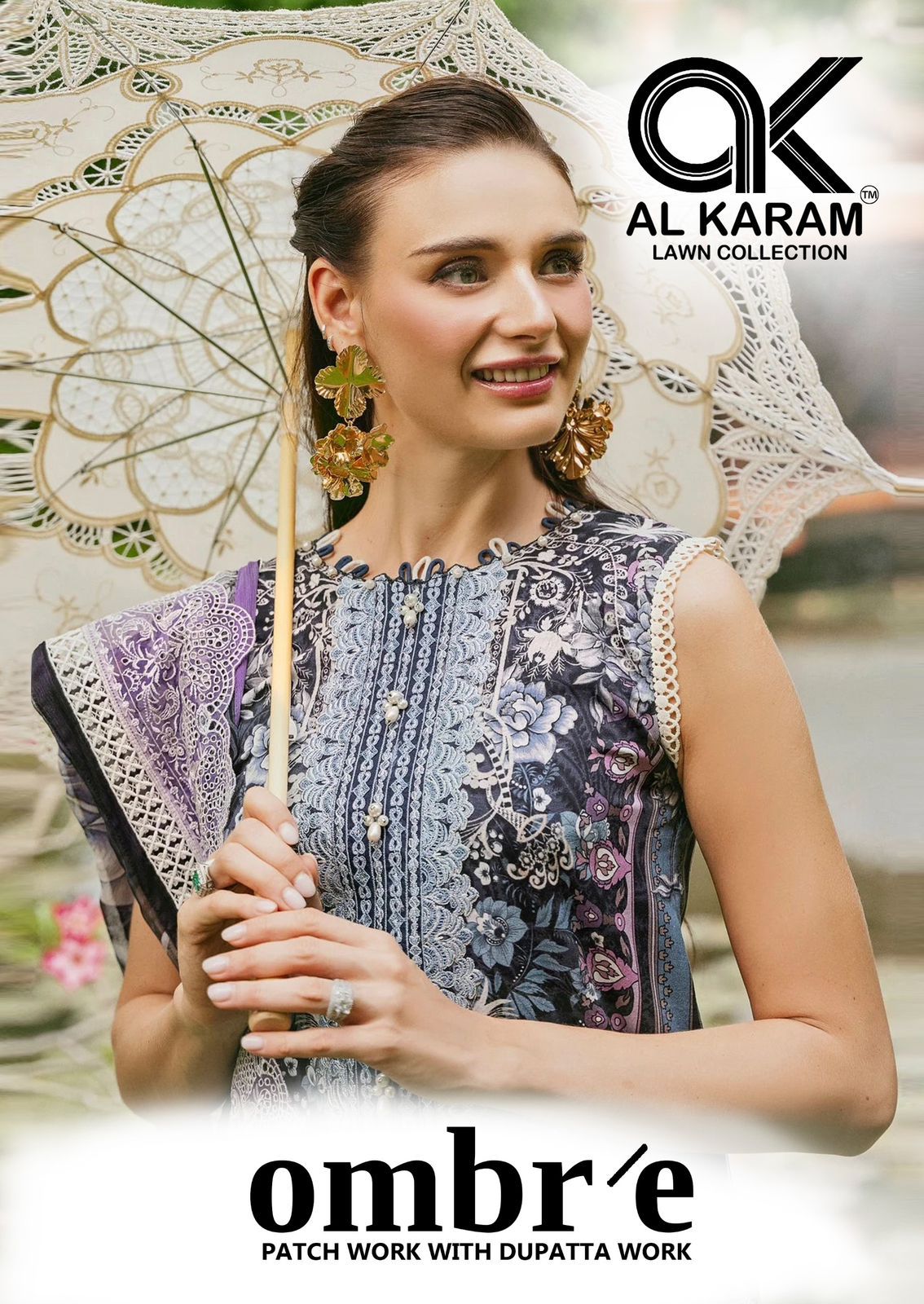 Ombre Lawn Collection Al Karam Cotton Karachi Salwar Suits Exporter India