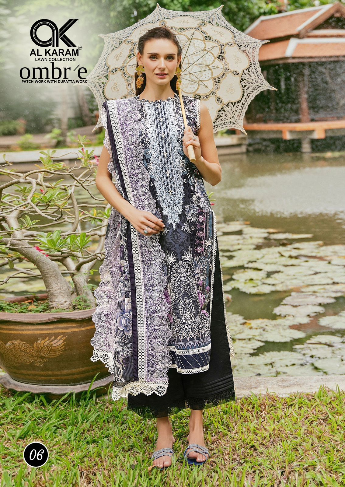 Ombre Lawn Collection Al Karam Cotton Karachi Salwar Suits Exporter India