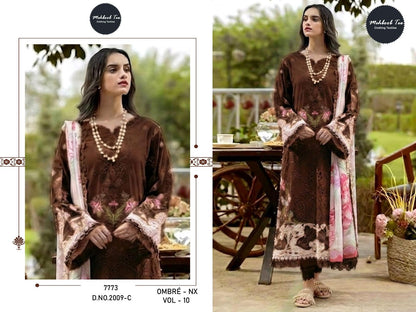 Ombre Nx Vol 10 Mehboob Tex Cambric Cotton Karachi Salwar Suits Manufacturer Ahmedabad