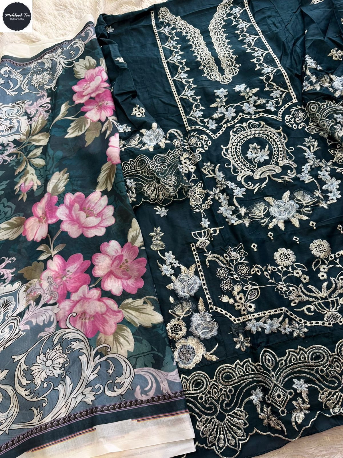 Ombre Nx Vol 10 Mehboob Tex Cambric Cotton Karachi Salwar Suits Manufacturer Ahmedabad