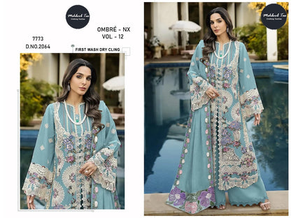 Ombre Nx Vol 12 Mehboob Tex Cambric Cotton Pakistani Salwar Suits Supplier India