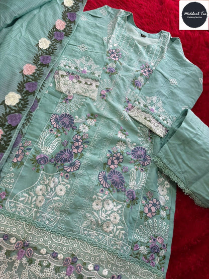 Ombre Nx Vol 12 Mehboob Tex Cambric Cotton Pakistani Salwar Suits Supplier India