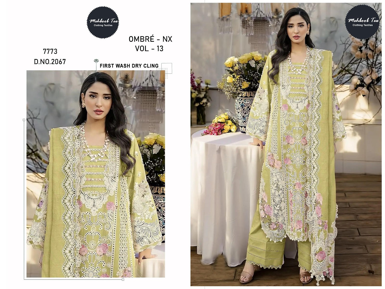 Ombre Nx Vol 13 Mehboob Tex Cambric Cotton Pakistani Salwar Suits Wholesale Rate