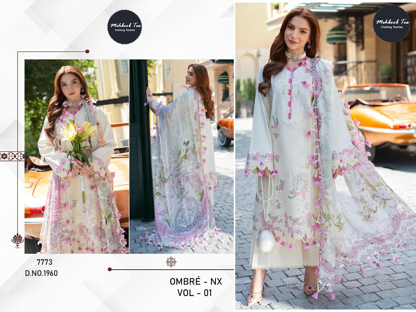 Ombre Nx Vol 1 Mehboob Tex Pure Cotton Pakistani Salwar Suits Supplier India