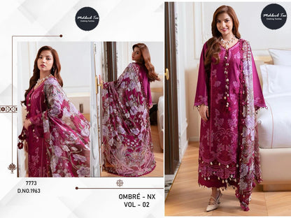 Ombre Nx Vol 2 Mehboob Tex Cotton Karachi Salwar Suits Supplier