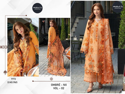 Ombre Nx Vol 2 Mehboob Tex Cotton Karachi Salwar Suits Supplier
