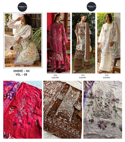 Ombre Nx Vol 8 Mehboob Tex Pure Cotton Karachi Salwar Suits Wholesale