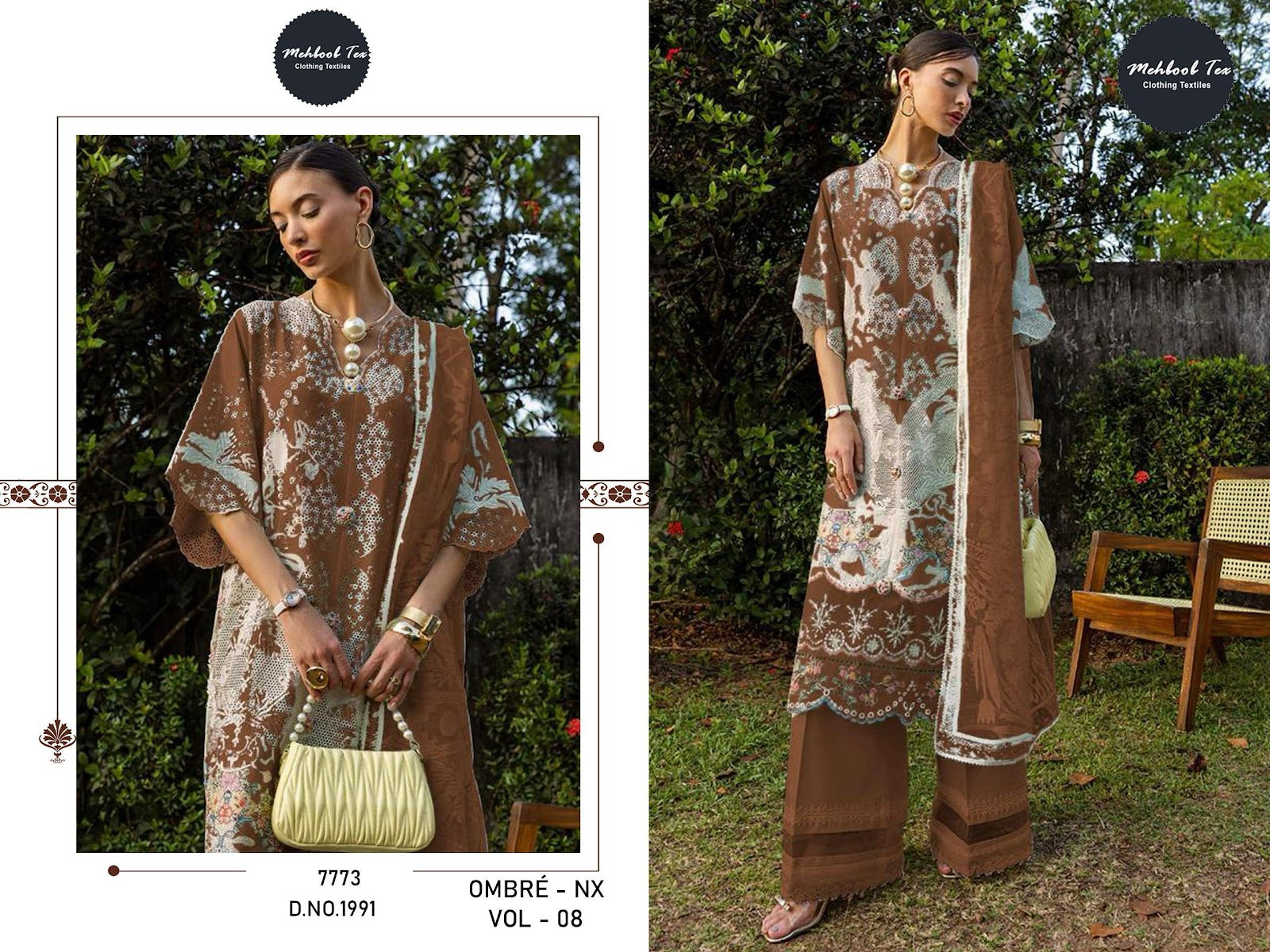Ombre Nx Vol 8 Mehboob Tex Pure Cotton Karachi Salwar Suits Wholesale