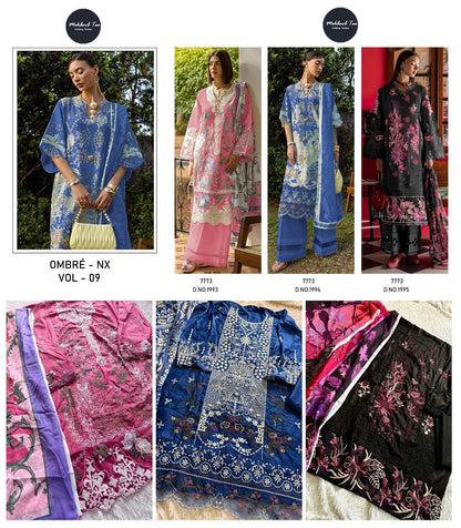 Ombre Nx Vol 9 Mehboob Tex Pure Cotton Karachi Salwar Suits Wholesaler Gujarat