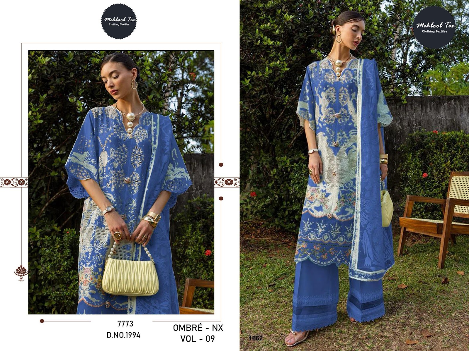 Ombre Nx Vol 9 Mehboob Tex Pure Cotton Karachi Salwar Suits Wholesaler Gujarat