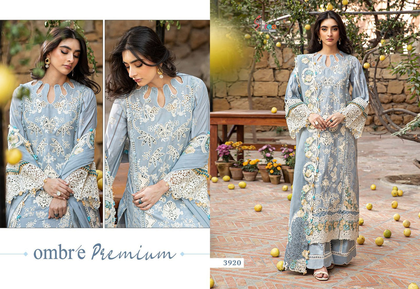 Ombre Premium Shree Fabs Pure Cotton Pakistani Salwar Suits Wholesale Rate
