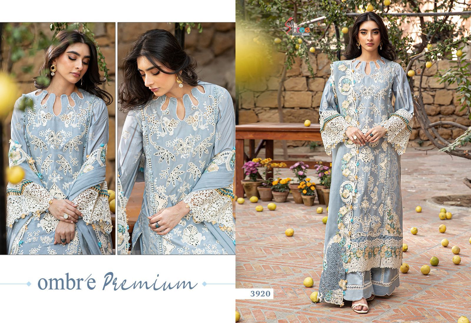 Ombre Premium Shree Fabs Pure Cotton Pakistani Salwar Suits Wholesale Rate