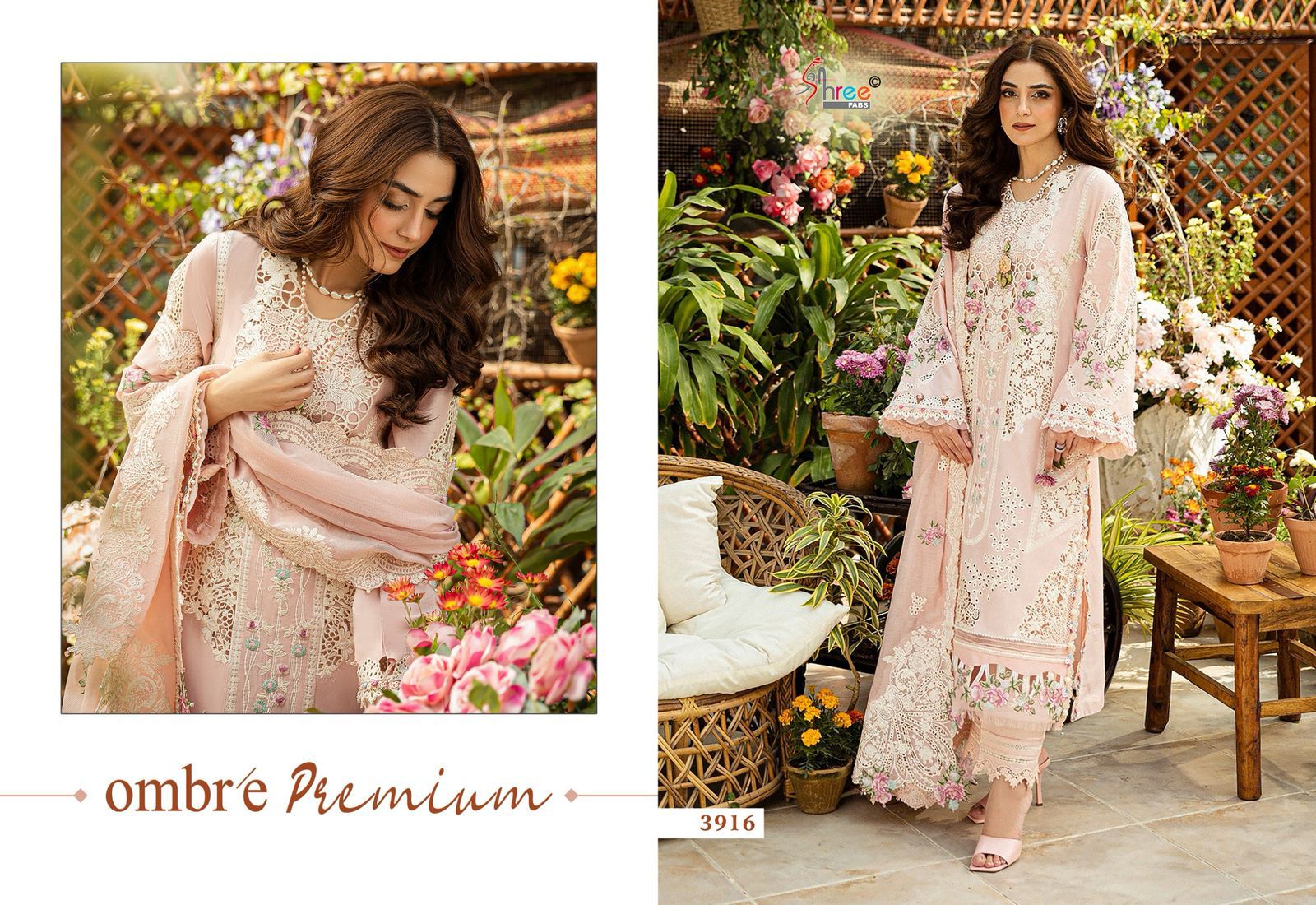 Ombre Premium Shree Fabs Pure Cotton Pakistani Salwar Suits Wholesale Rate