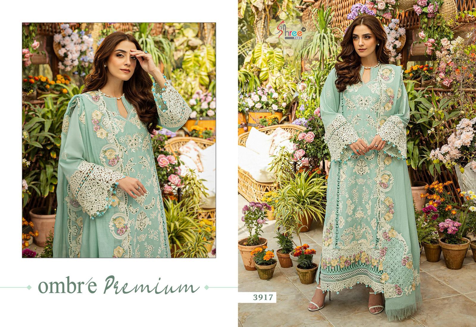 Ombre Premium Shree Fabs Pure Cotton Pakistani Salwar Suits Wholesale Rate