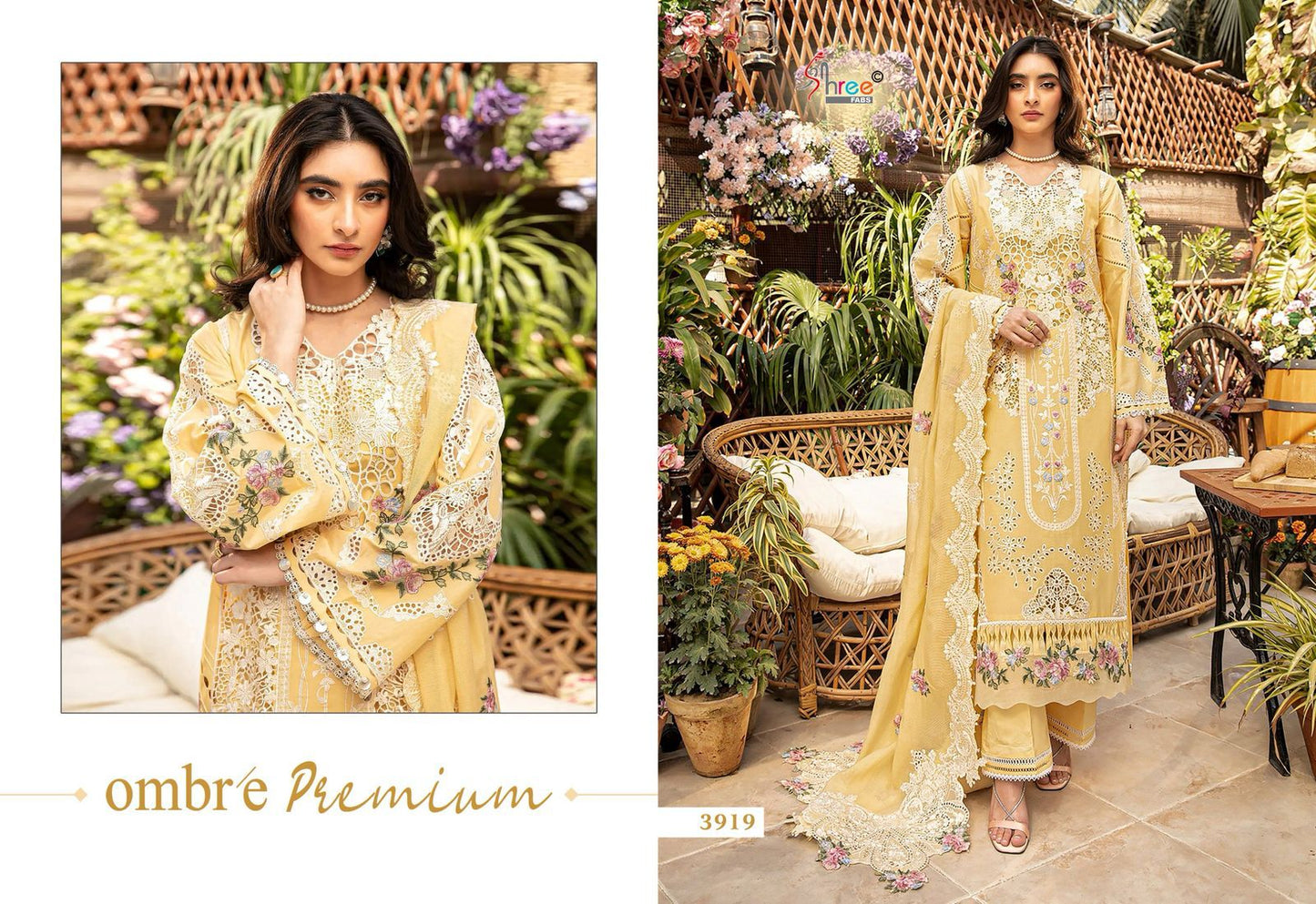 Ombre Premium Shree Fabs Pure Cotton Pakistani Salwar Suits Wholesale Rate