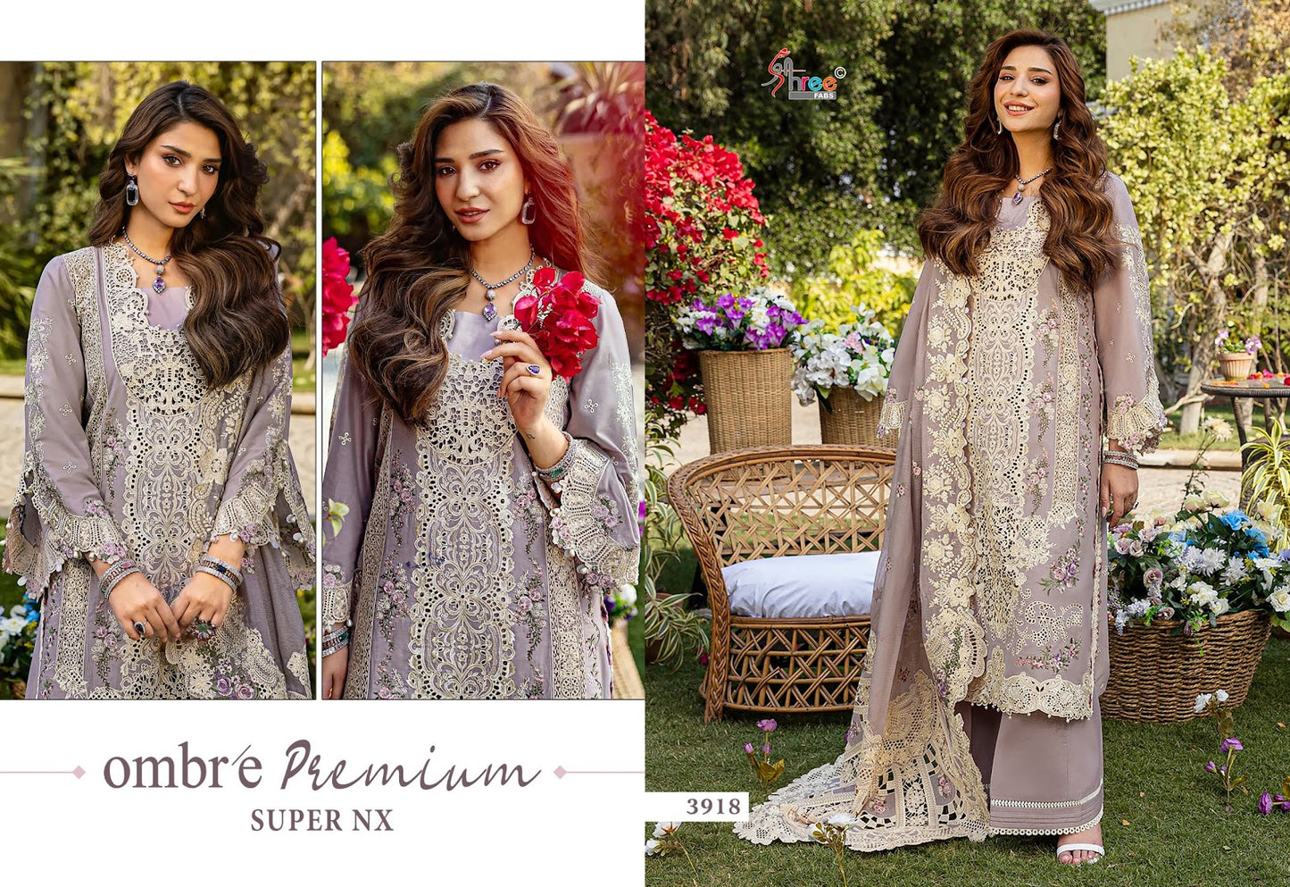 Ombre Premium Super Nx Shree Fabs Cotton Pakistani Salwar Suits Wholesale Price