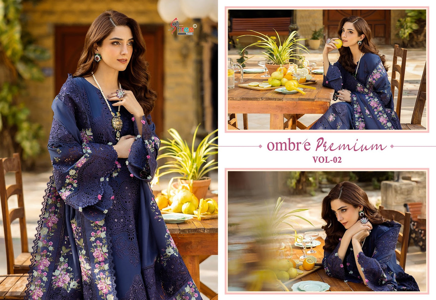 Ombre Premium Vol 2 Shree Fabs Cotton Pakistani Salwar Suits Wholesaler India