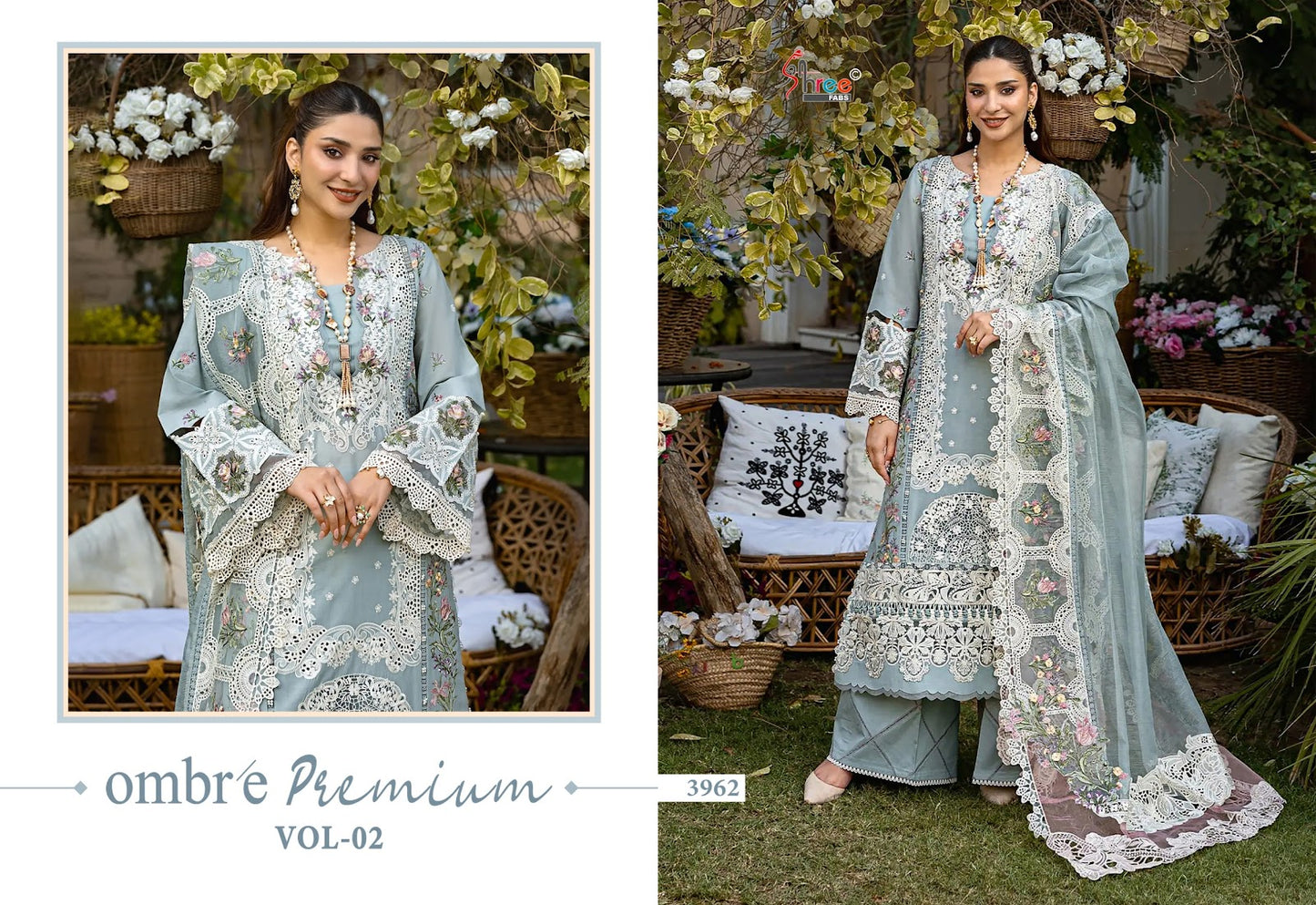 Ombre Premium Vol 2 Shree Fabs Cotton Pakistani Salwar Suits Wholesaler India