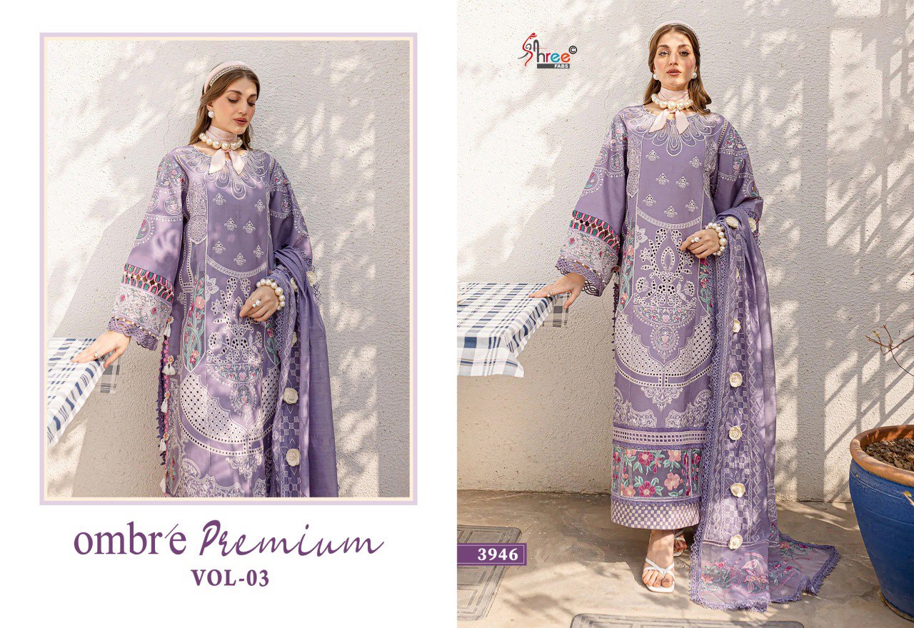 Ombre Premium Vol 3 Nx Shree Fabs Cotton Pakistani Salwar Suits Wholesaler