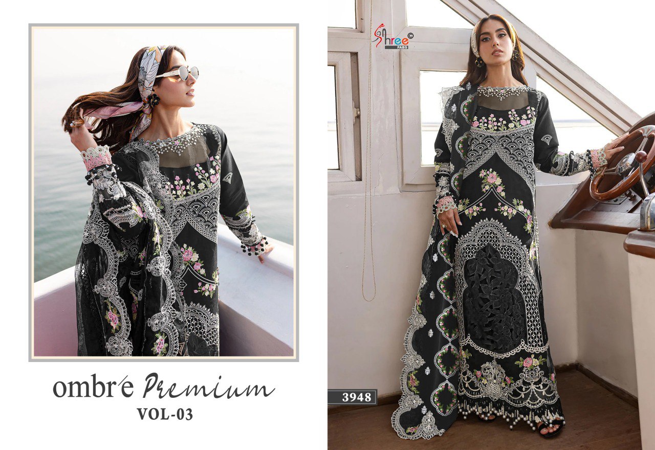 Ombre Premium Vol 3 Nx Shree Fabs Cotton Pakistani Salwar Suits Wholesaler