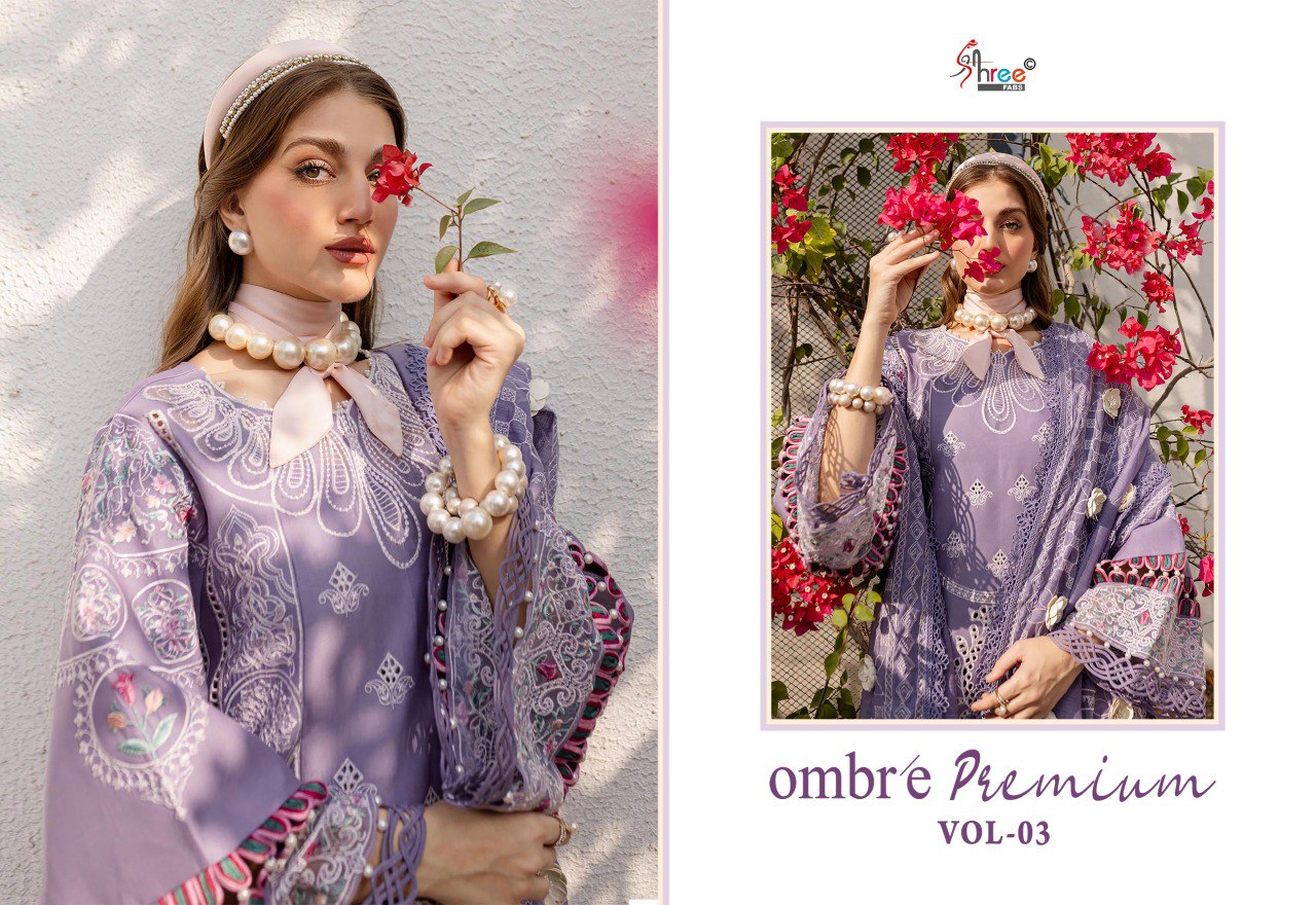 Ombre Premium Vol 3 Nx Shree Fabs Cotton Pakistani Salwar Suits Wholesaler
