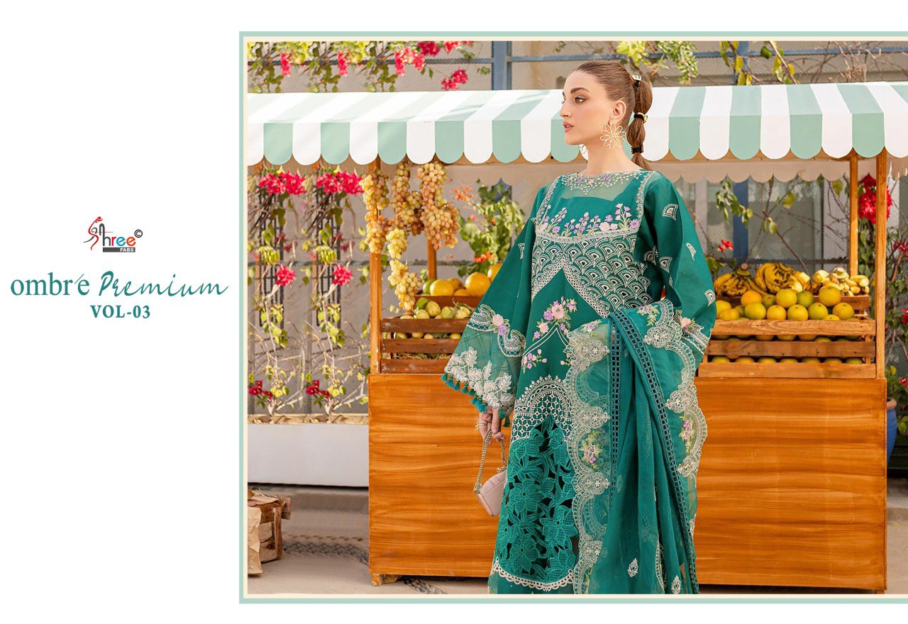 Ombre Premium Vol 3 Nx Shree Fabs Cotton Pakistani Salwar Suits Wholesaler