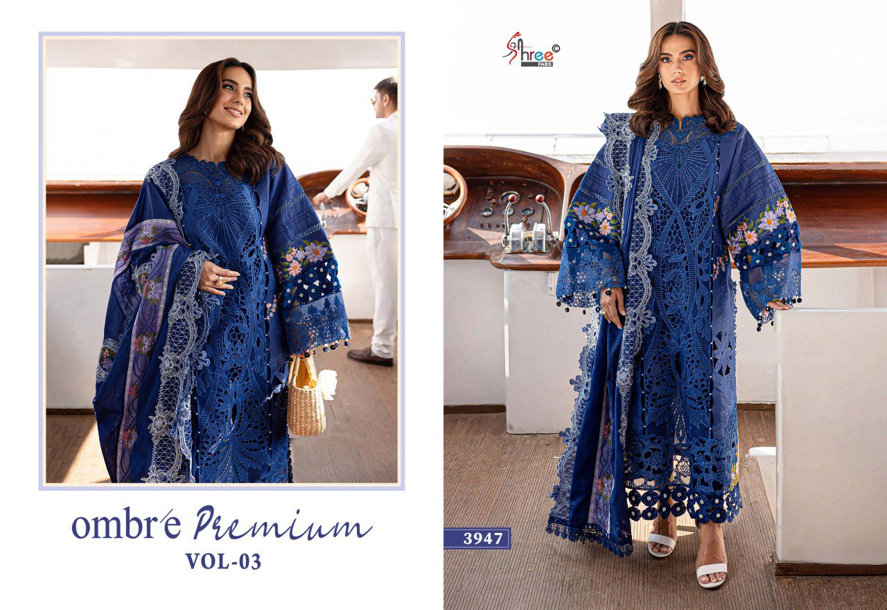 Ombre Premium Vol 3 Nx Shree Fabs Cotton Pakistani Salwar Suits Wholesaler