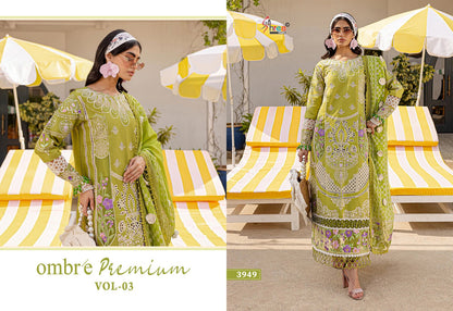 Ombre Premium Vol 3 Shree Fabs Cotton Pakistani Salwar Suits Wholesale