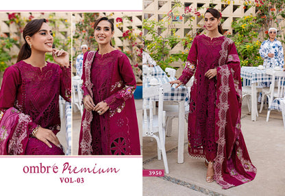 Ombre Premium Vol 3 Shree Fabs Cotton Pakistani Salwar Suits Wholesale