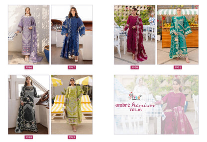 Ombre Premium Vol 3 Shree Fabs Cotton Pakistani Salwar Suits Wholesale