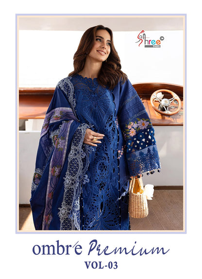 Ombre Premium Vol 3 Shree Fabs Cotton Pakistani Salwar Suits Wholesale