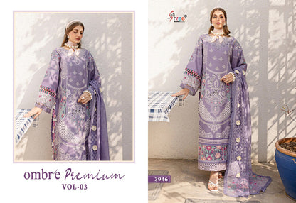 Ombre Premium Vol 3 Shree Fabs Cotton Pakistani Salwar Suits Wholesale